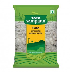 Tata Sampann Poha With High Dietary Fibre  Pack  500 grams